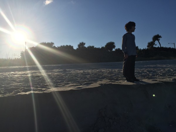 Lucas on the beach